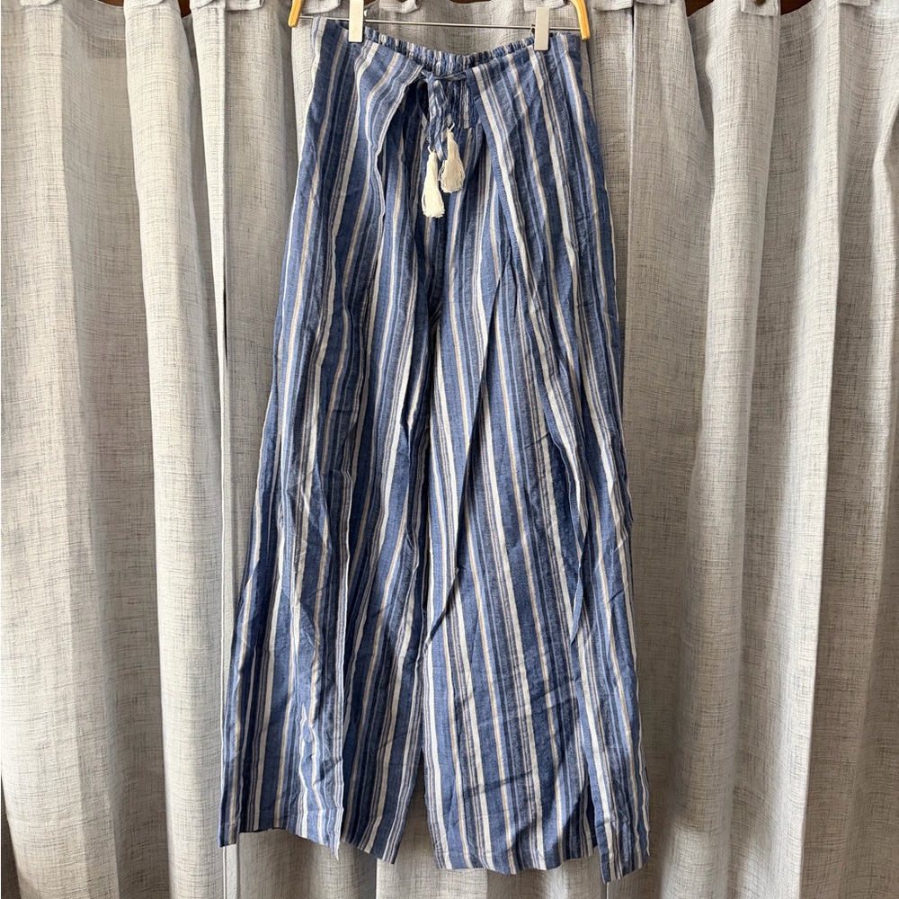 Striped Blue and White Pants